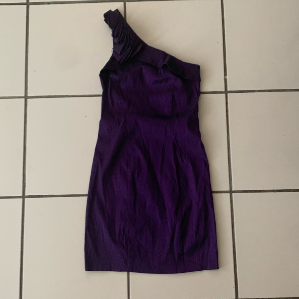Purple mini dress